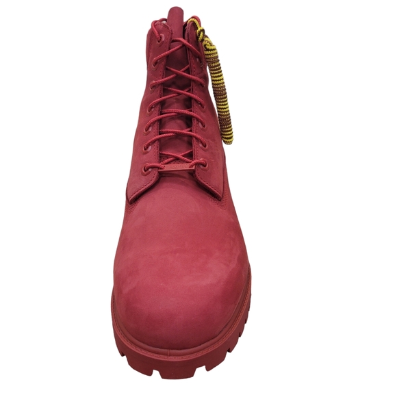 Timberland 6 Inch Premium Waterproof Boot Triple Red Mens New TB0A61Z2F41 - Picture 5 of 10